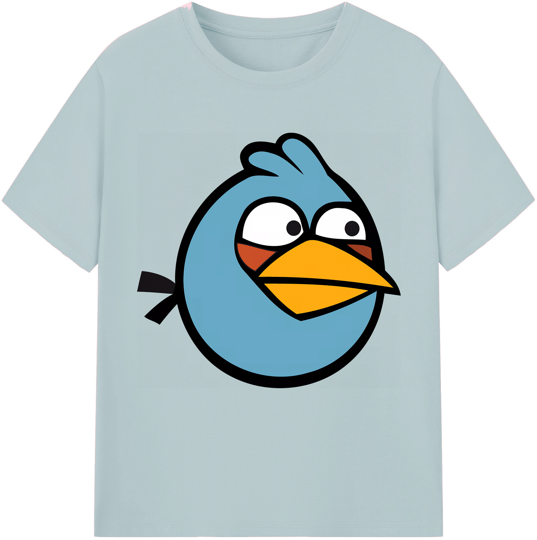 （画像用） Angry Birds アングリーバード 綿100％半袖Tシャツ（フロントプリント）